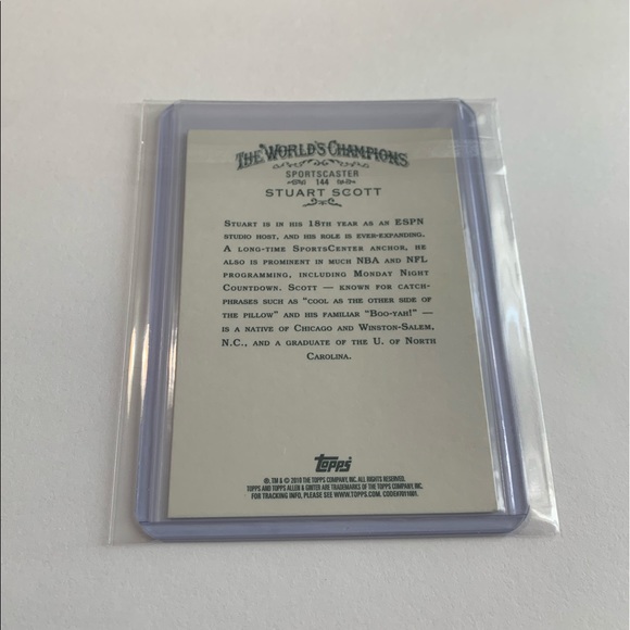 Stuart Scott ‘10 Topps Card - Picture 4 of 7